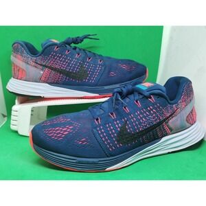 Nike LunarGlide 7 Running Shoes Blue Orange Men's Athletic Sneakers Size 11